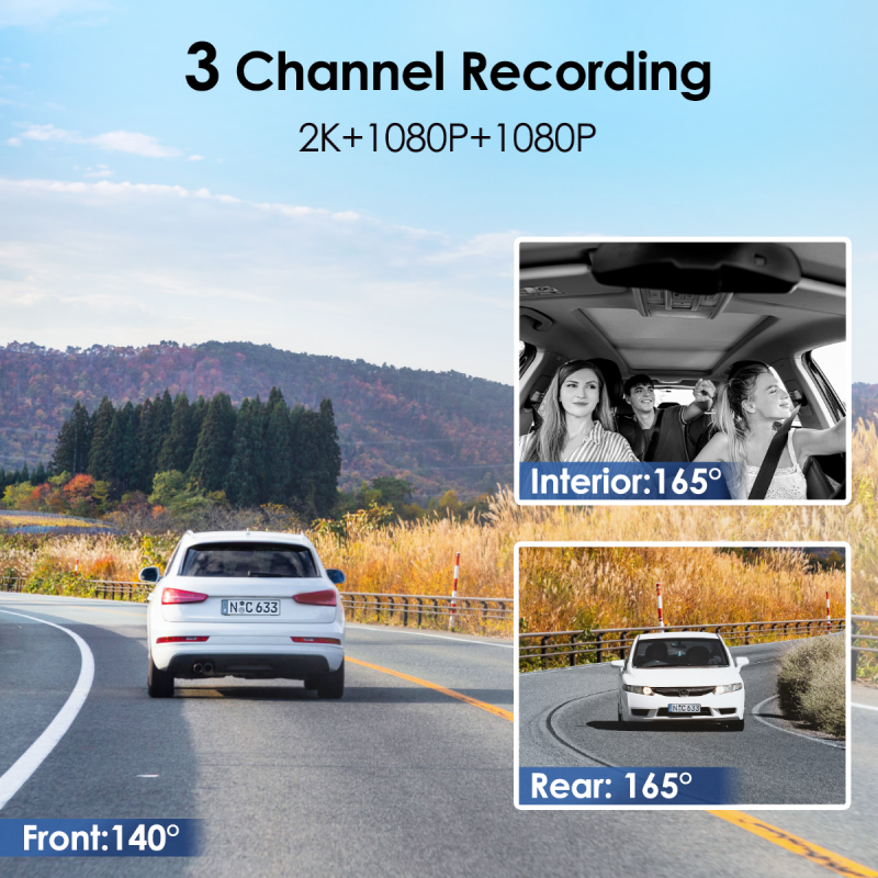 VIOFO T130 3 CHANNEL DASH CAM