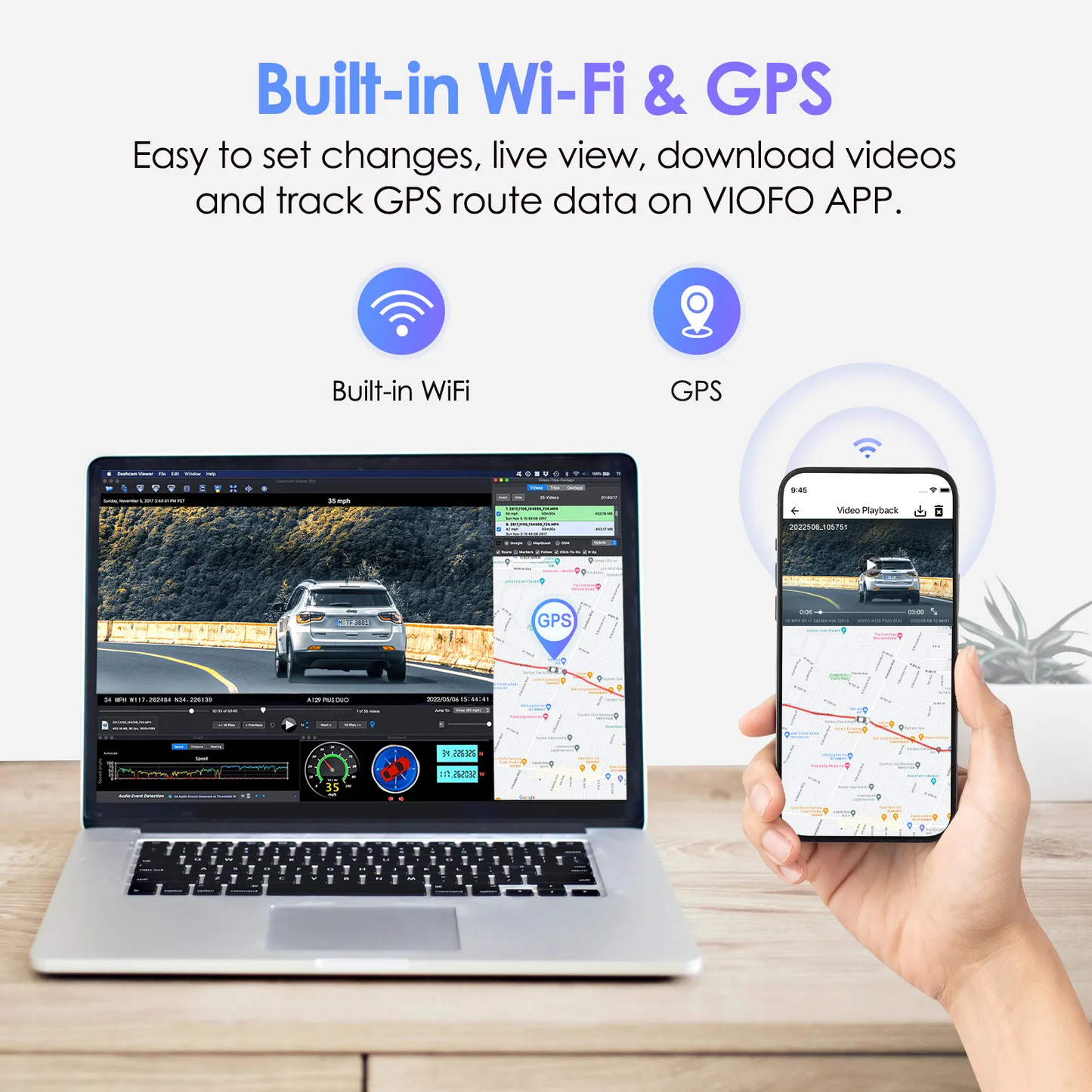 VIOFO A129 PLUS DUO 2CH DASH CAM