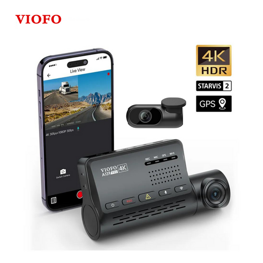 VIOFO A139 PRO 2CH DASH CAM I 4K HDR STARVIS 2