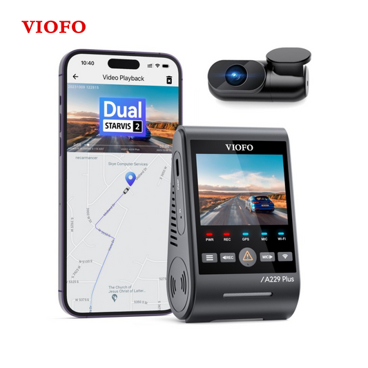 VIOFO A229 PLUS 2CH DASH CAM I 2K+2K HDR I SONY STARVIS 2