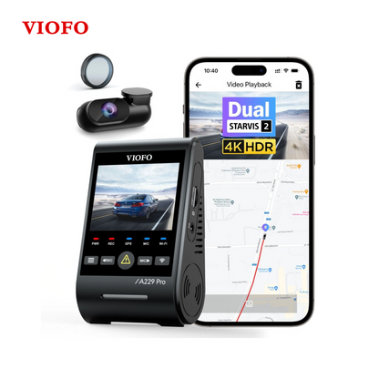 VIOFO A229 PRO 2CH DASH CAM I 4K+2K STARVIS 2