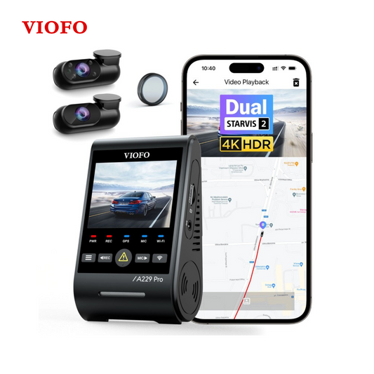 VIOFO A229 PRO 3CH DASH CAM I 4K+2K+1080P I STARVIS 2